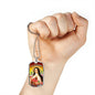 St. Therese Catholic Necklace Stainless Steel or 18k Gold Dog Tag 24" Chain-Express Your Love Gifts