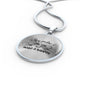Stay Positive Motivational Necklace Stainless Steel or 18k Gold Circle Pendant 18-22" - Express Your Love Gifts