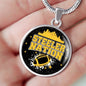 Steeler Nation Fan Circle Necklace Stainless Steel or 18k Gold 18-22" - Express Your Love Gifts