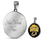 Steeler Nation Fan Circle Necklace Stainless Steel or 18k Gold 18-22" - Express Your Love Gifts