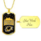 Steeler Nation Necklace Stainless Steel or 18k Gold Dog Tag 24" Chain-Express Your Love Gifts
