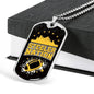 Steeler Nation Necklace Stainless Steel or 18k Gold Dog Tag 24" Chain-Express Your Love Gifts