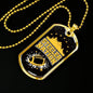 Steeler Nation Necklace Stainless Steel or 18k Gold Dog Tag 24" Chain-Express Your Love Gifts