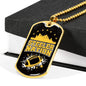 Steeler Nation Necklace Stainless Steel or 18k Gold Dog Tag 24" Chain-Express Your Love Gifts