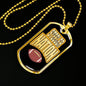 Steeler Nation Pittsburgh Fan Necklace Dog Tag Stainless Steel or 18k Gold 24" Chain - Express Your Love Gifts