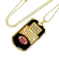 Steeler Nation Pittsburgh Fan Necklace Dog Tag Stainless Steel or 18k Gold 24" Chain - Express Your Love Gifts