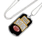 Steeler Nation Pittsburgh Fan Necklace Dog Tag Stainless Steel or 18k Gold 24" Chain - Express Your Love Gifts