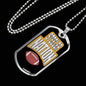 Steeler Nation Pittsburgh Fan Necklace Dog Tag Stainless Steel or 18k Gold 24" Chain - Express Your Love Gifts