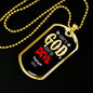 Submit To God Resist The Devil Necklace Stainless Steel or 18k Gold Dog Tag 24" Chain - Express Your Love Gifts