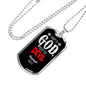 Submit To God Resist The Devil Necklace Stainless Steel or 18k Gold Dog Tag 24" Chain - Express Your Love Gifts