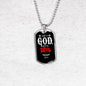 Submit To God Resist The Devil Necklace Stainless Steel or 18k Gold Dog Tag 24" Chain - Express Your Love Gifts