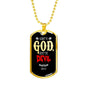 Submit To God Resist The Devil Necklace Stainless Steel or 18k Gold Dog Tag 24" Chain - Express Your Love Gifts