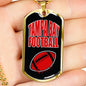 Tampa Bay Fan Necklace Dog Tag Stainless Steel or 18k Gold 24" Chain - Express Your Love Gifts