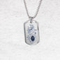 Taurus Constellation Horoscope Zodiac Dog Tag Stainless Steel or 18k Gold 24" Chain - Express Your Love Gifts
