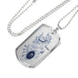 Taurus Constellation Horoscope Zodiac Dog Tag Stainless Steel or 18k Gold 24" Chain - Express Your Love Gifts