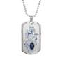 Taurus Constellation Horoscope Zodiac Dog Tag Stainless Steel or 18k Gold 24" Chain - Express Your Love Gifts