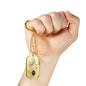 Taurus Constellation Horoscope Zodiac Dog Tag Stainless Steel or 18k Gold 24" Chain - Express Your Love Gifts