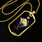 Taurus Constellation Horoscope Zodiac Necklace 18k Gold Stainless Steel Dog Tag 24"-Express Your Love Gifts