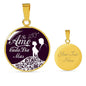 Te Amo Cada Dia Mas Circle Necklace Stainless Steel or 18k Gold 18-22"-Express Your Love Gifts
