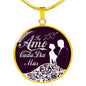 Te Amo Cada Dia Mas Circle Necklace Stainless Steel or 18k Gold 18-22"-Express Your Love Gifts