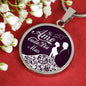 Te Amo Cada Dia Mas Circle Necklace Stainless Steel or 18k Gold 18-22"-Express Your Love Gifts