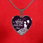 Te Amo Cada Dia Mas Necklace Stainless Steel or 18k Gold Heart Pendant 18-22"-Express Your Love Gifts