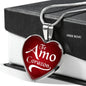 Te Amo Corazón I Love You Dear Spanish Stainless Steel or 18k Gold Heart Pendant Necklace 18-22"-Express Your Love Gifts