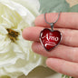Te Amo Corazón I Love You Dear Spanish Stainless Steel or 18k Gold Heart Pendant Necklace 18-22"-Express Your Love Gifts