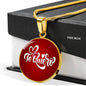Te Quiero Spanish Love Message Circle Necklace Stainless Steel or 18k Gold 18-22" - Express Your Love Gifts