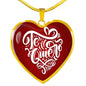 Te Quiero Spanish Love Message Necklace Stainless Steel or 18k Gold Heart Pendant 18-22" - Express Your Love Gifts