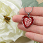 Te Quiero Spanish Love Message Necklace Stainless Steel or 18k Gold Heart Pendant 18-22" - Express Your Love Gifts