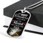 Teach From Heart The Teacher Appreciation Gift Luxury Necklace Stainless Steel or 18k Gold Dog Tag 24" Chain-Express Your Love Gifts