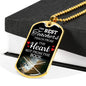 Teach From Heart The Teacher Appreciation Gift Luxury Necklace Stainless Steel or 18k Gold Dog Tag 24" Chain-Express Your Love Gifts