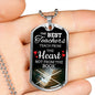 Teach From Heart The Teacher Appreciation Gift Luxury Necklace Stainless Steel or 18k Gold Dog Tag 24" Chain-Express Your Love Gifts