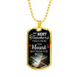 Teach From Heart The Teacher Appreciation Gift Luxury Necklace Stainless Steel or 18k Gold Dog Tag 24" Chain-Express Your Love Gifts