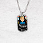 Teacher Appreciation Gift Necklace Stainless Steel or 18k Gold Dog Tag 24" Chain-Express Your Love Gifts