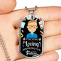 Teacher Appreciation Gift Necklace Stainless Steel or 18k Gold Dog Tag 24" Chain-Express Your Love Gifts