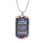 Teacher Appreciation Necklace Stainless Steel or 18k Gold Dog Tag 24" Chain-Express Your Love Gifts