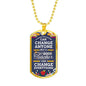 Teacher Appreciation Necklace Stainless Steel or 18k Gold Dog Tag 24" Chain-Express Your Love Gifts