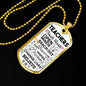 Teachers Touch Hearts Teacher Appreciation Gift Necklace Stainless Steel or 18k Gold Dog Tag 24" Chain-Express Your Love Gifts
