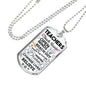 Teachers Touch Hearts Teacher Appreciation Gift Necklace Stainless Steel or 18k Gold Dog Tag 24" Chain-Express Your Love Gifts