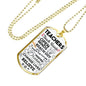 Teachers Touch Hearts Teacher Appreciation Gift Necklace Stainless Steel or 18k Gold Dog Tag 24" Chain-Express Your Love Gifts