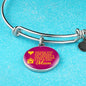 Thank You For Being My Heart'S Home Stainless Steel or 18k Gold Circle Bracelet Bangle - Express Your Love Gifts