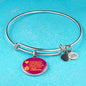 Thank You For Being My Heart'S Home Stainless Steel or 18k Gold Circle Bracelet Bangle - Express Your Love Gifts