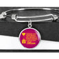 Thank You For Being My Heart'S Home Stainless Steel or 18k Gold Circle Bracelet Bangle - Express Your Love Gifts