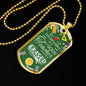The Influence Of A Great Teacher Cannot Be Erased Teacher Appreciation Gift Necklace Stainless Steel or 18k Gold Dog Tag 24" Chain-Express Your Love Gifts