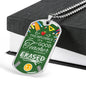 The Influence Of A Great Teacher Cannot Be Erased Teacher Appreciation Gift Necklace Stainless Steel or 18k Gold Dog Tag 24" Chain-Express Your Love Gifts
