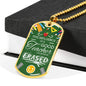 The Influence Of A Great Teacher Cannot Be Erased Teacher Appreciation Gift Necklace Stainless Steel or 18k Gold Dog Tag 24" Chain-Express Your Love Gifts