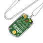 The Influence Of A Great Teacher Cannot Be Erased Teacher Appreciation Gift Necklace Stainless Steel or 18k Gold Dog Tag 24" Chain-Express Your Love Gifts