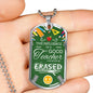 The Influence Of A Great Teacher Cannot Be Erased Teacher Appreciation Gift Necklace Stainless Steel or 18k Gold Dog Tag 24" Chain-Express Your Love Gifts